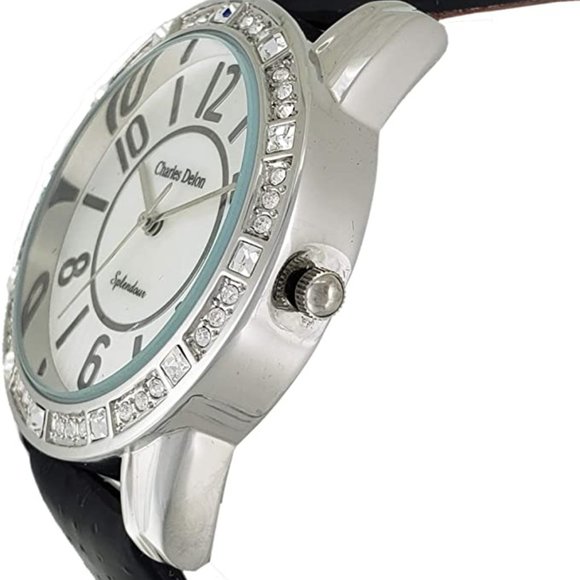 Charles Delon Casual Style Silver Watch - Picture 2 of 3